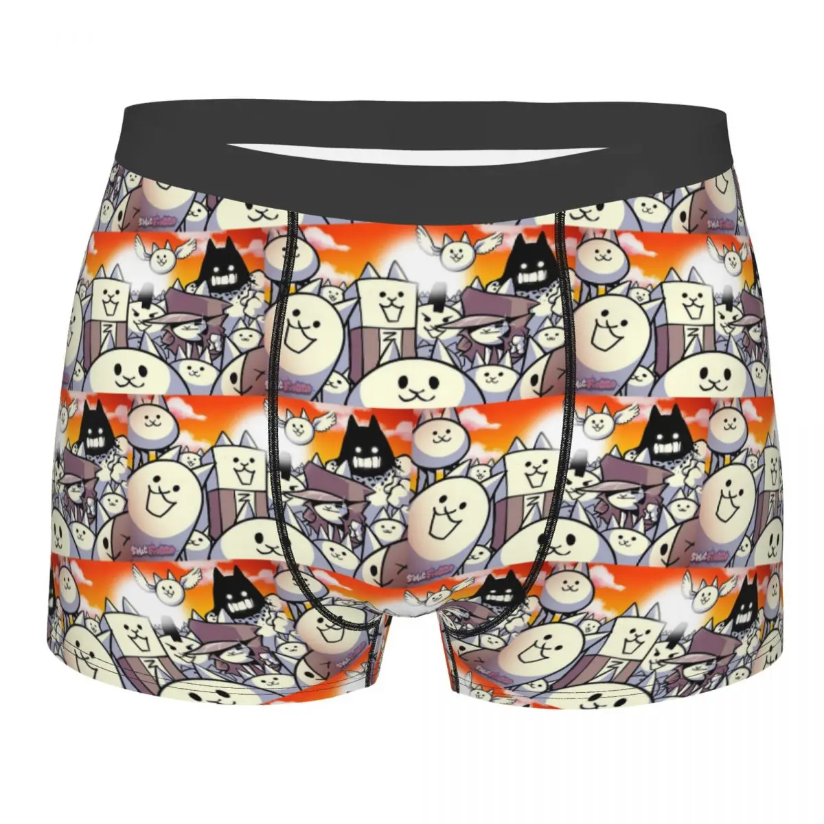 Boxer Underpants Shorts Battle Cats Doddle Panties Men Ventilate Underwear for Homme Man Boyfriend Gift