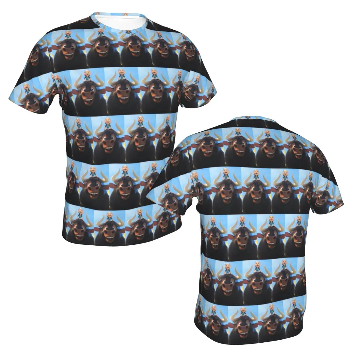 100% Cotton Ferdinand Animated Short Films T-Shirt Men's Classic T Shirt Men Round Neck Summer Shirts Tops