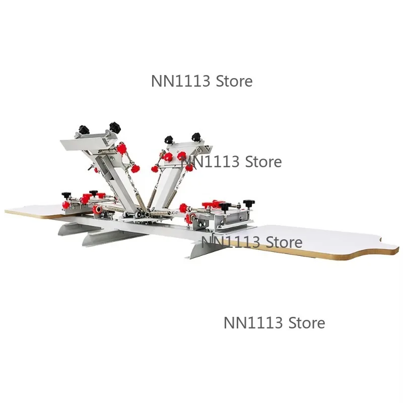 Direct Factory Manual 4 Color 2 Station T-Shirt Silk Screen Printing Machinery