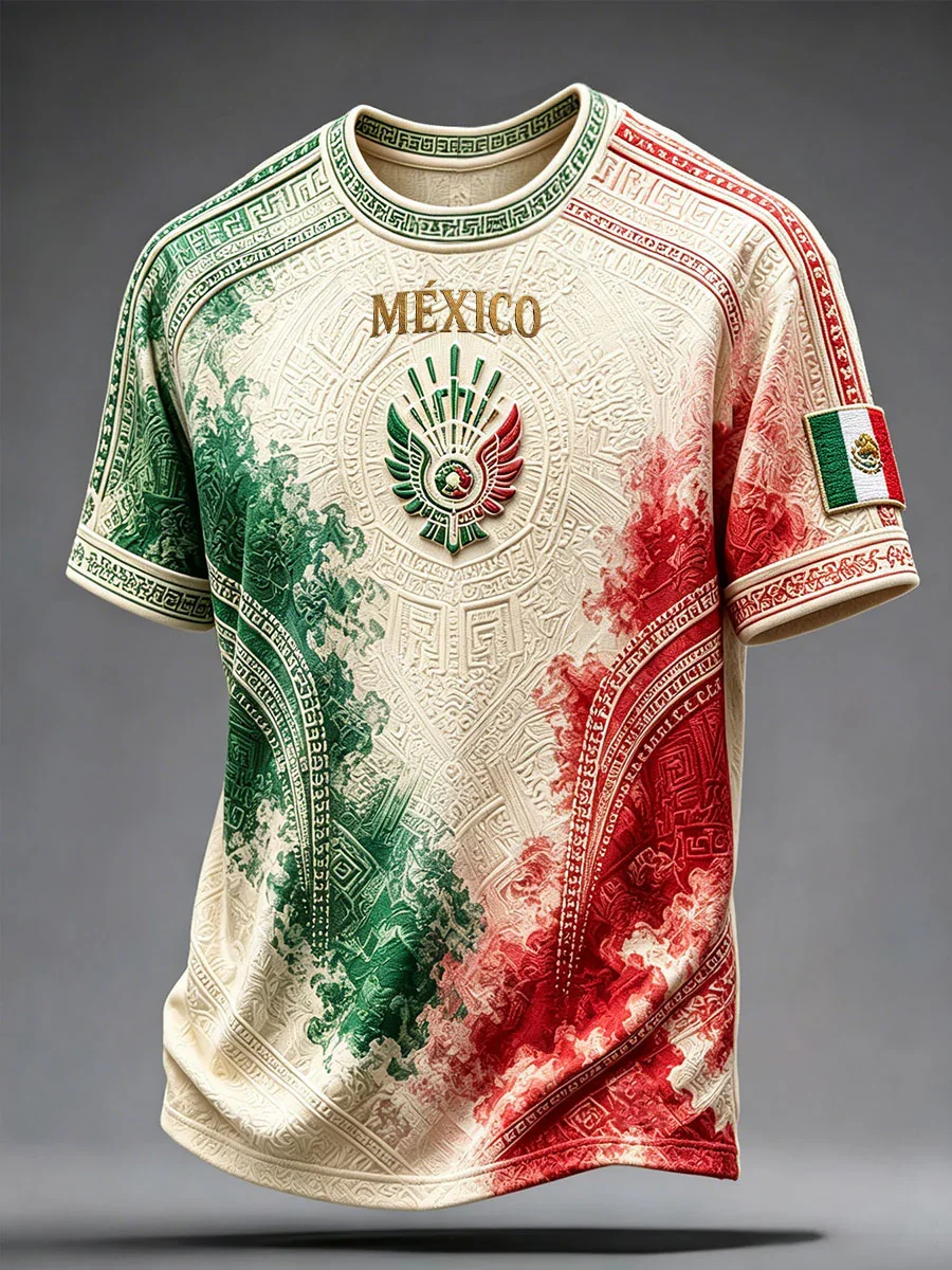 2027 Edition Mexican Football Fans Training T-shirt 3D Printed - Fashionable And Comfortable - Family-Promoting Clothing