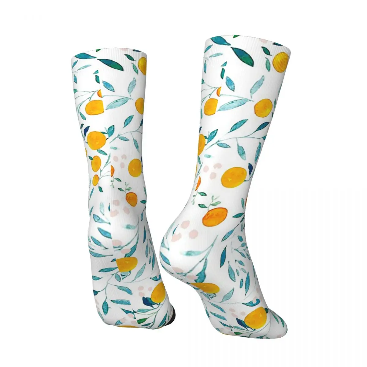 جميع المواسم جوارب شجرة البرتقال Harajuku الرياضة الأوسط أنبوب الجوارب جوارب عادية لينة للرجال النساء هدايا عيد الميلاد #2