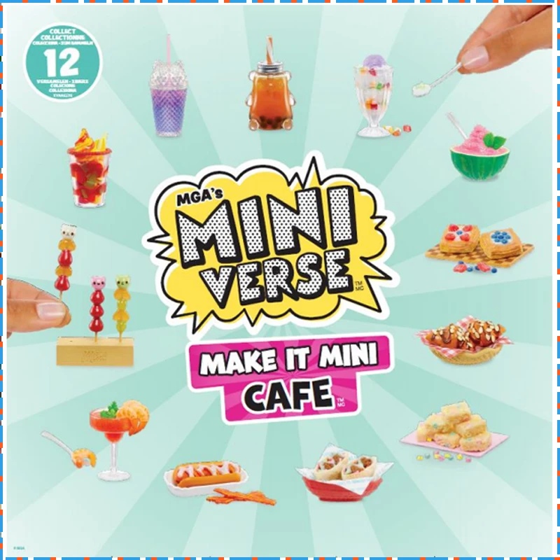 MGA Miniverse Make It Mini Cafe Series Blind Box Play House Toy Mystery Box Room Decoration Children Custom Toys Birthday Gift