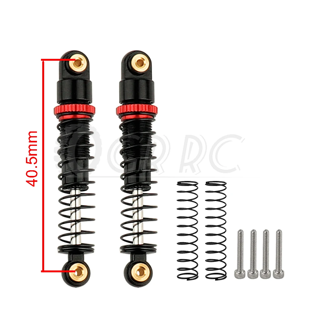 40.5mm Metal Damping Shock Absorber Oil Damper for 1/24 RC Crawler Car Axial SCX24 C10 Ford Bronco Jeep Gladiator Shock Absorber