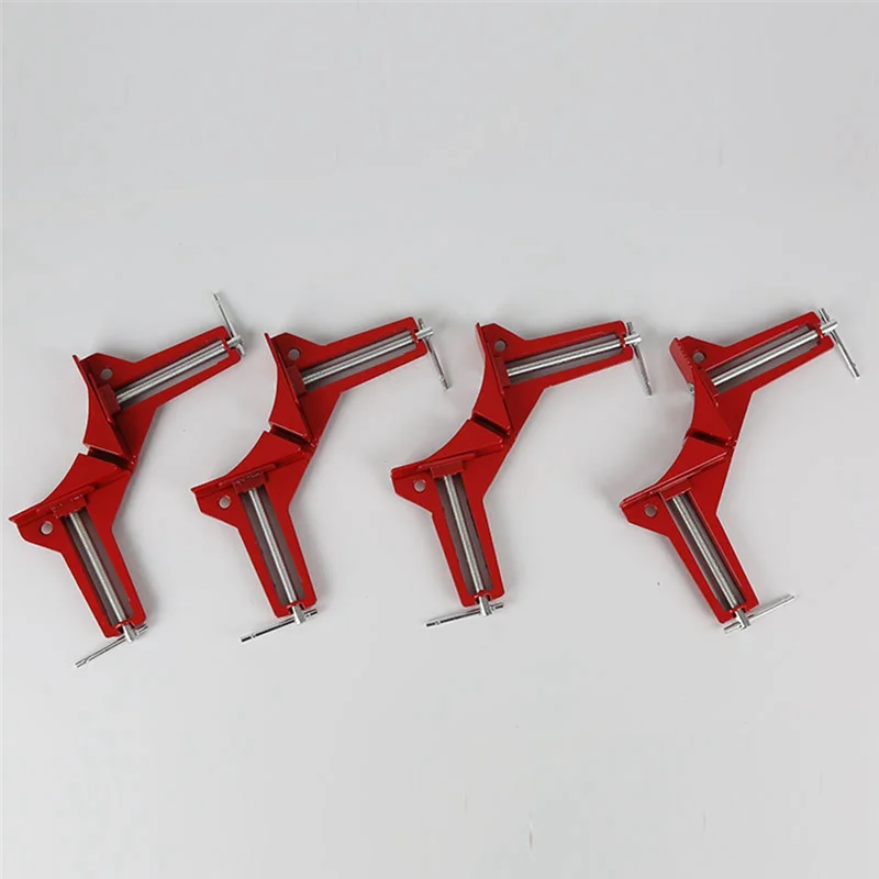 BAAG-4Pcs 90 graus ângulo direito clipe moldura braçadeira fixa carpintaria quadro braçadeira para suporte de vidro