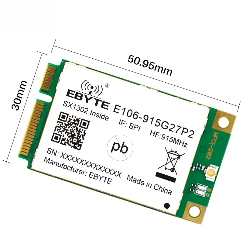 E106-915G27P2  SX1302 LoRa Gateway Module High Speed LoRa Spread Spectrum Module