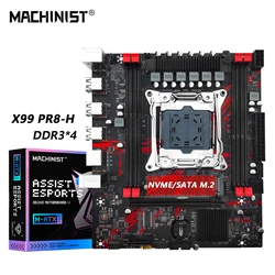 MACHINIST-CPUプロセッサマザーボード,lga 2011-3,xeon e5,v3,v4,ddr3,ram,m.2スロット,usb 2.0, PR8-H,x99をサポート