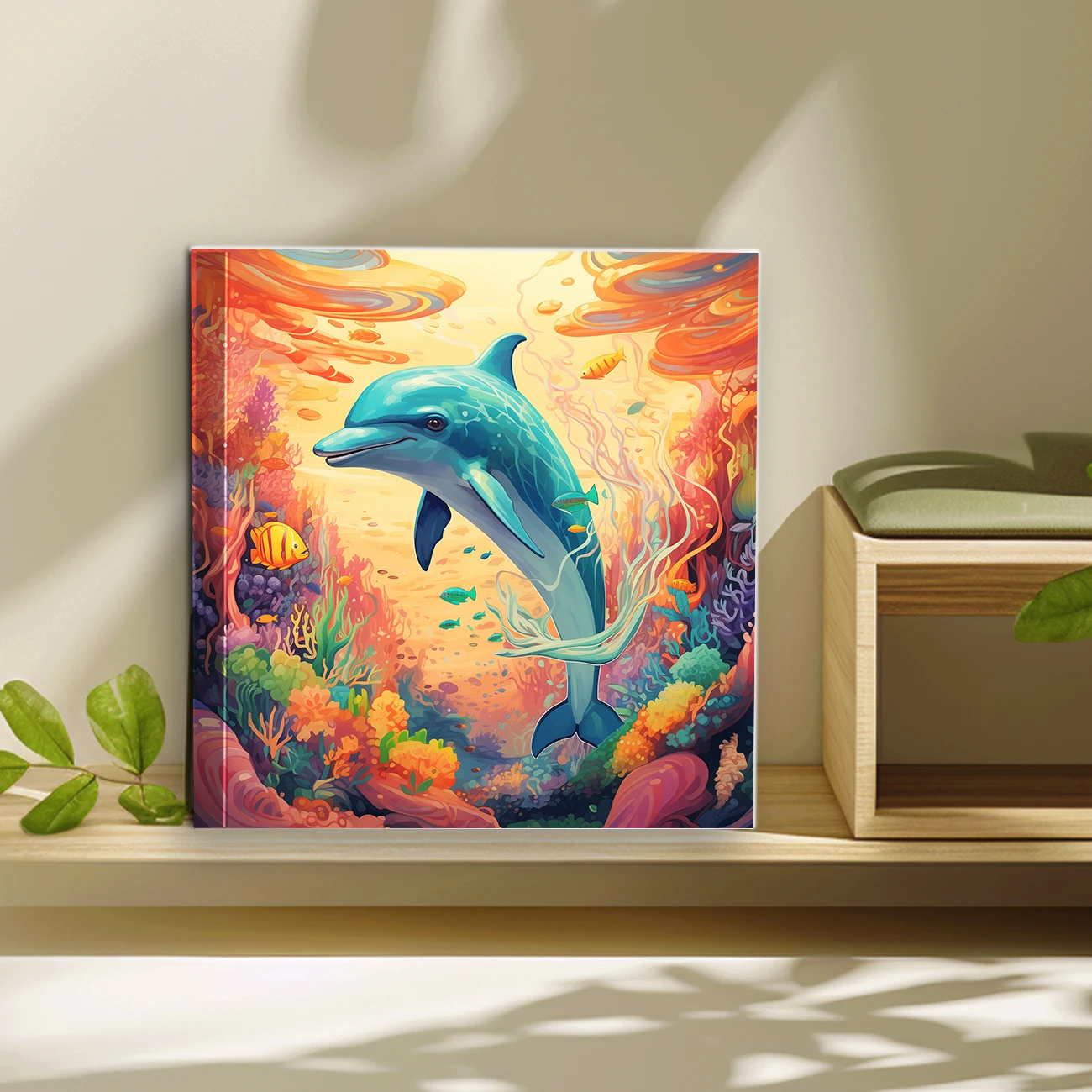 1pc イルカ宮殿鉛筆ぬりえブック厚みのある紙 25 ページのイラスト