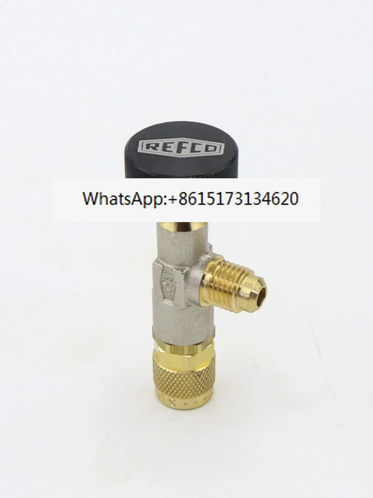 

Air conditioning liquid filling valve, refrigerant and snow seed, anti freeze injury hand safety valve adapter