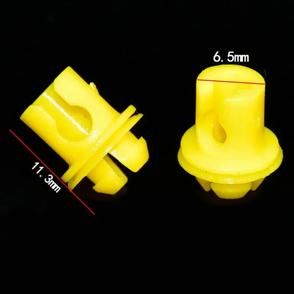 2×Interior Door Clips-Door Lock Mechanism 51217404345 For BMW 1-8 Series Z4 FOR MINI F55 12MM*6.7MM Yellow Car Accessories