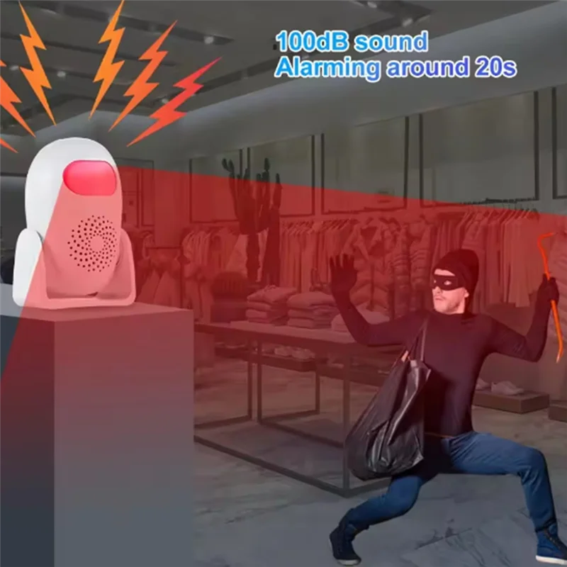 Y45A-M120 Welcome Chime Smart Motion Detector Alarm PIR Infrared Anti-Theft Burglar Doorbell Home For Garage Shop Security