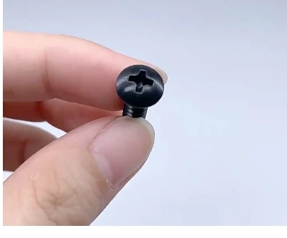 20~200Pcs 304 Stainless Steel M2.6 M3 M3.5 M4 M5 Black Round Head Self Tapping Flat Tail Screws Phillips Self-tapping Screws