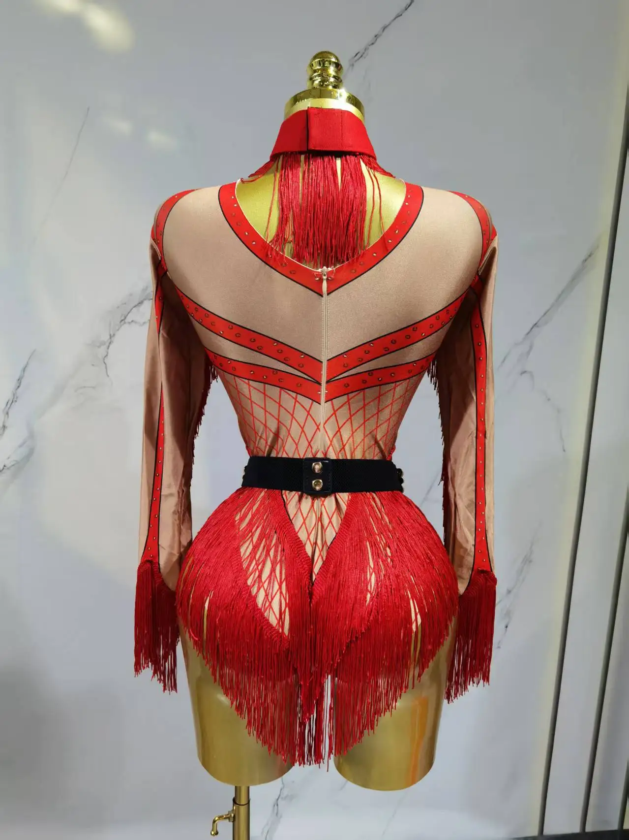 Frauen Sparkly Strass Pailletten Quaste Stretch Bodys 2025, Neue Ankunft Geburtstag Party Nachtclub DJ Bühne Leistung Kostüm