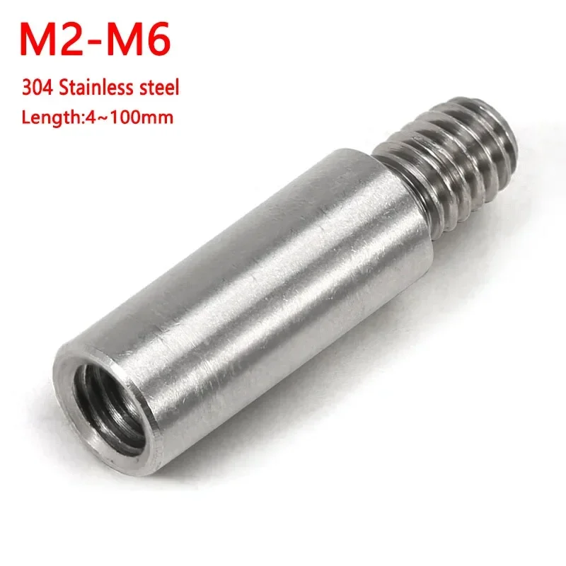 M2 M2.5 M3 M4 M5 M6 +4/6/8mm 304 Stainless Steel Hex Standoff Male to Female Standoff Spacer Screw