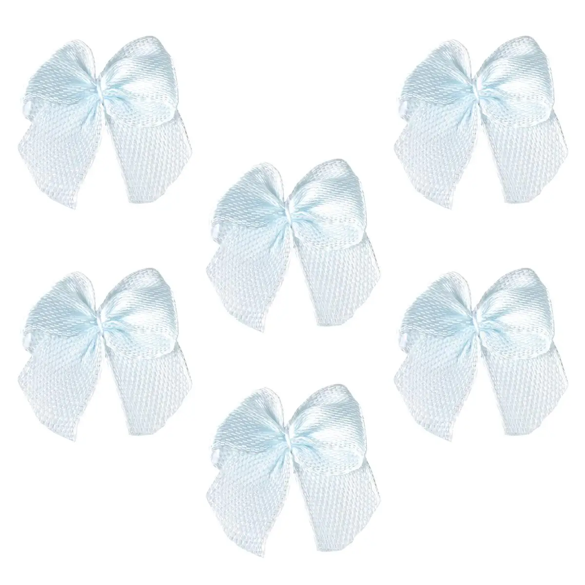

100 Pcs Bow Ornaments Handmade Hair Bows Accessories Velvet for Christmas Tree Ribbon Sticker