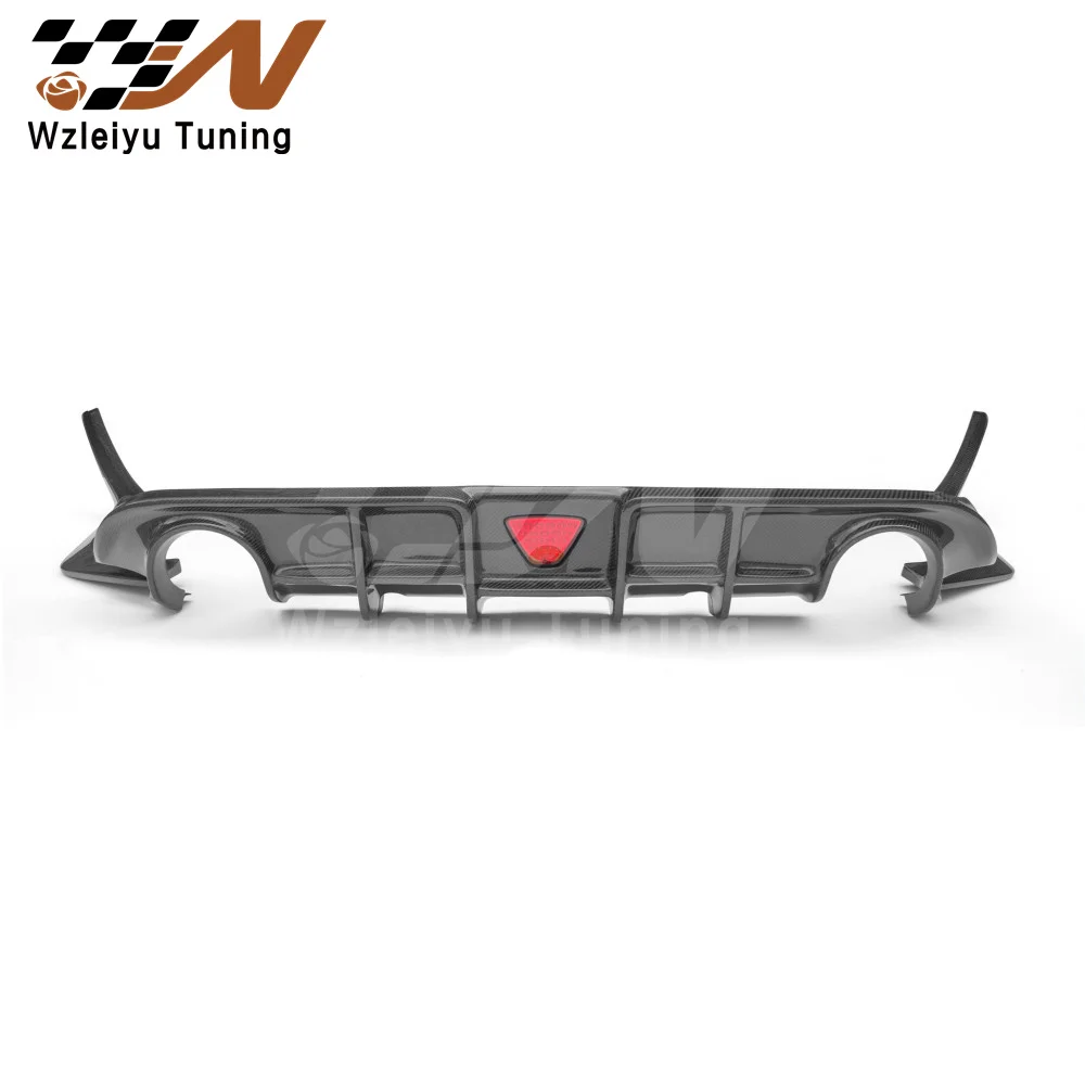 New Style Carbon Fiber Rear Bumper Diffuser Canards Fit For Infiniti Q60 17-22 High Quality Fitment