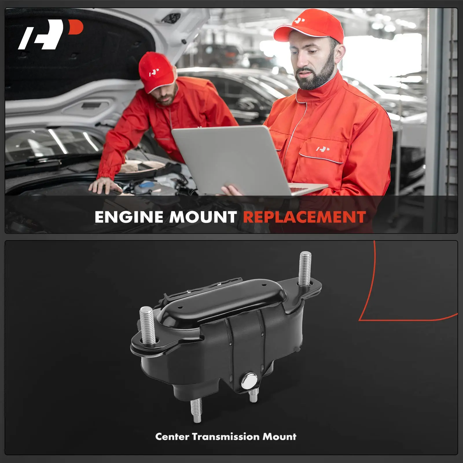A-Premium Center Transmission Mount Motor for Chevrolet Malibu 2004-2010 Pontiac G6 2005-2010 Saturn Aura 2007-2008