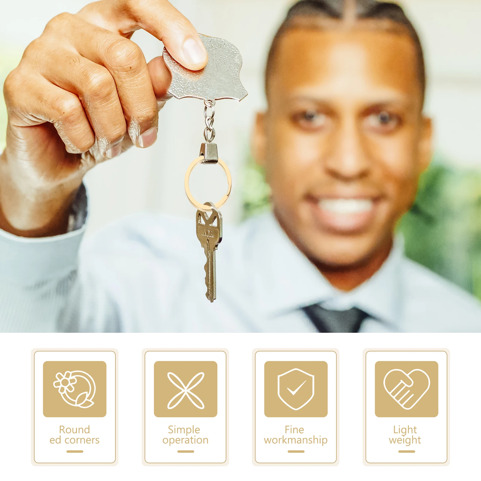 

20 Pcs Key Ring Chain Rings Pendants DIY Heavy Duty Making Supplies Metal Zinc Alloy Graduate Gifts Jewelry Accessories