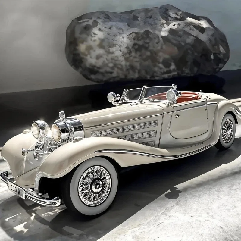 1:32 Mercedes Benz 500K 1936 Alloy Metal Diecast Model Car Casting Classic Sentiments Home Trendy Decorations Collectibles Gift