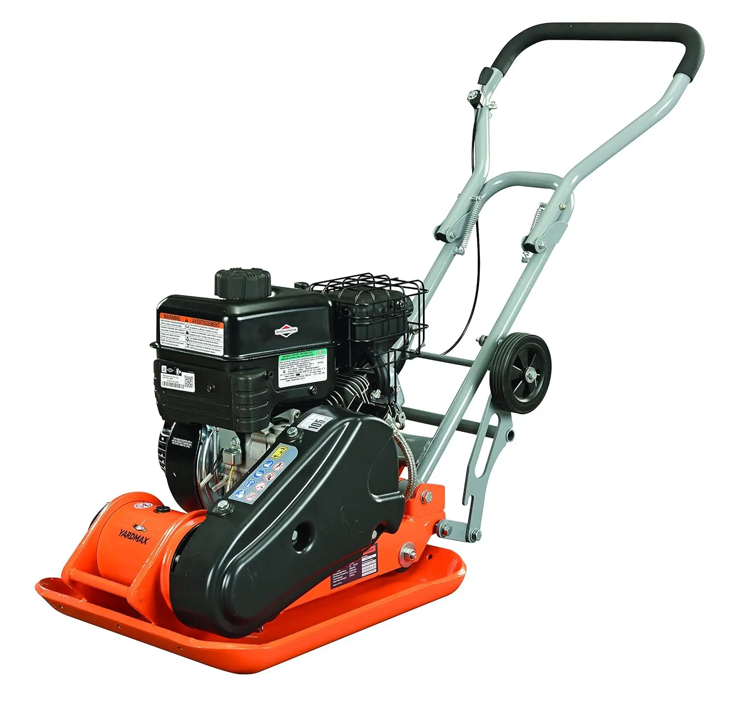 YARDMAX YC1390 3000 lb. Compaction Force Plate Compactor, Briggs, 6.5 hp, 208cc, 5500 BPM