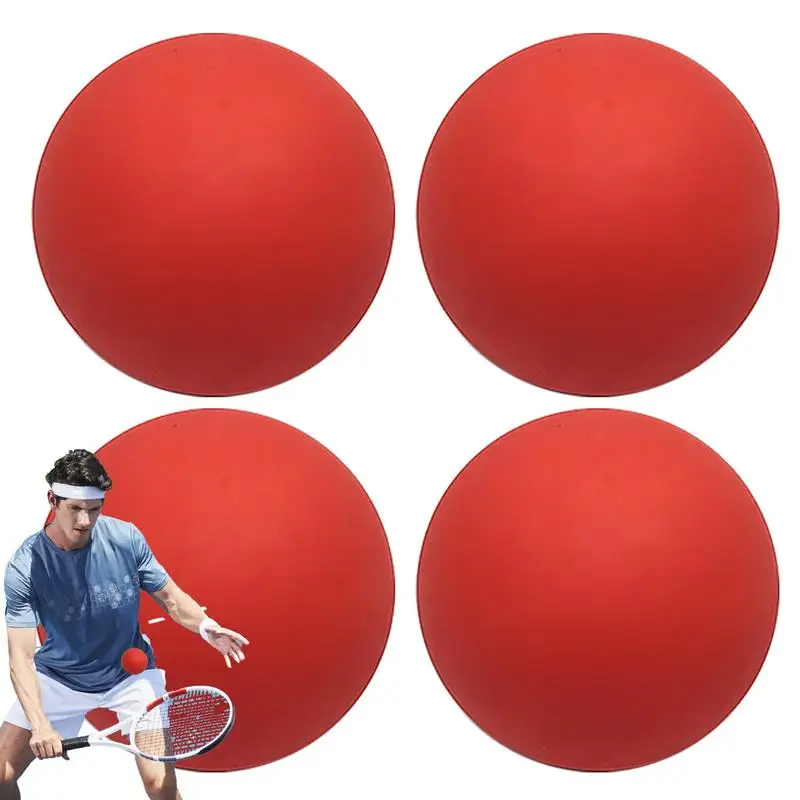 Competition Squash Ball Small Rubber Squash Ball High Elasticity Stable Bounce High Visibility Sports Bouncing Hollow Ball