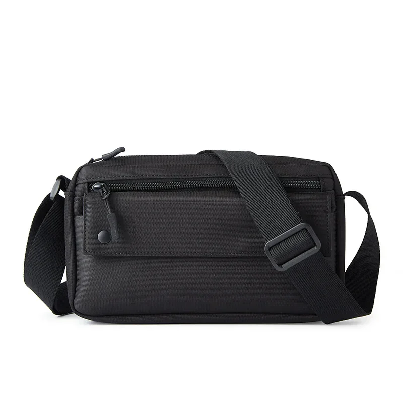 Sac messager à bandoulière pour hommes, sac à main de loisirs, petite taille, gril Oxford, poche à rabat, horizontal, mode initiée, été