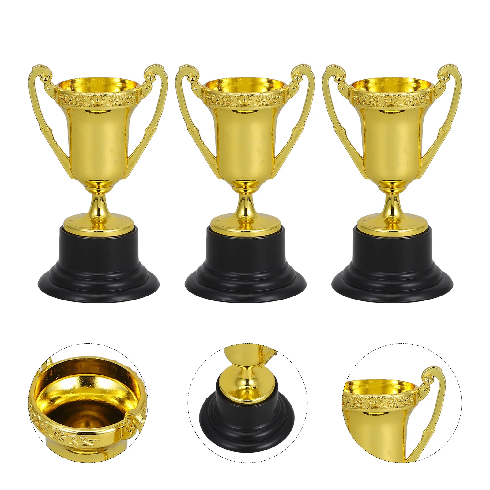 25 Pcs for Kids Tiny Trophy Mini Cup Trophies Award Baseball Staff