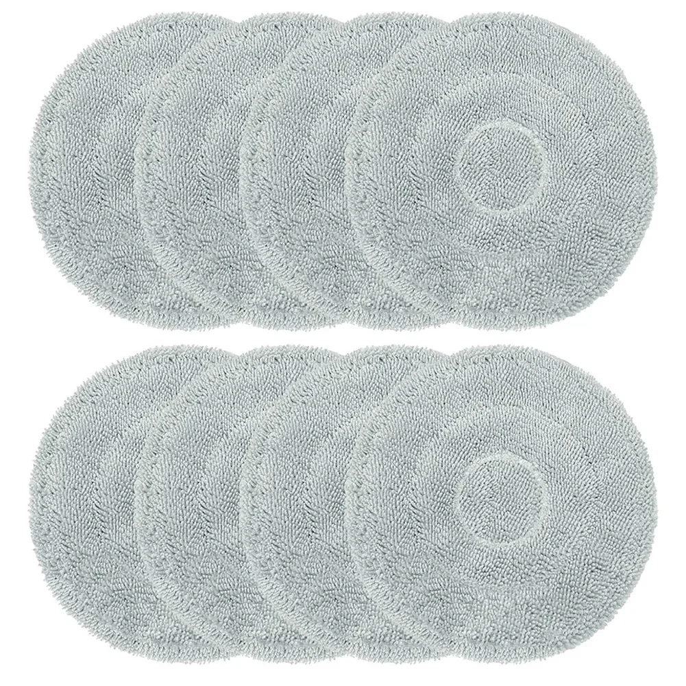 Microfiber Replacement Mop Cloth Pack 8 For Cecotec For Conga M100 Spin AI Robot Vacuum Cleaner Secure And Simple Fit