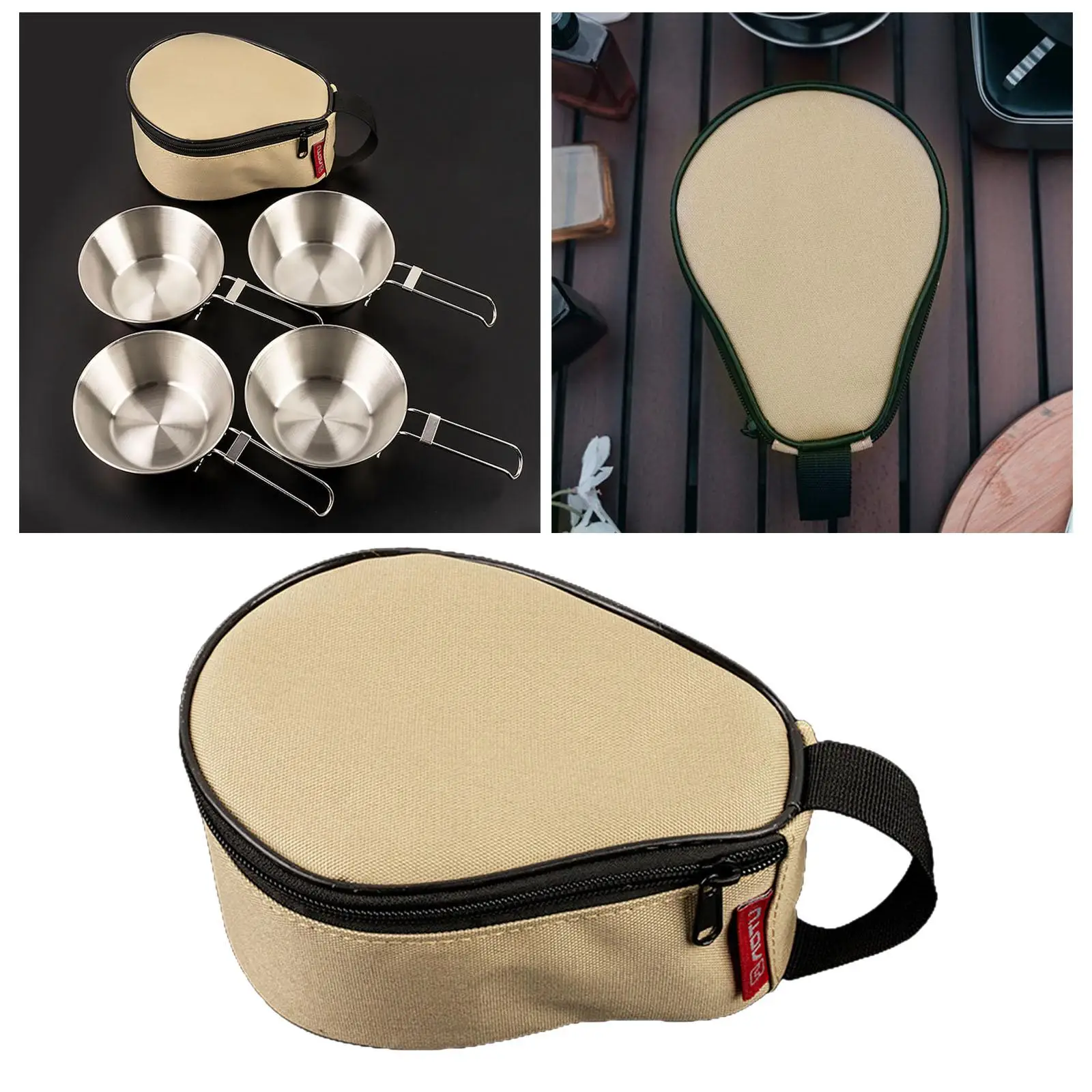 حقيبة تخزين محمولة للتخييم، حقيبة مقاومة للماء للسفر والنزهات والشواء