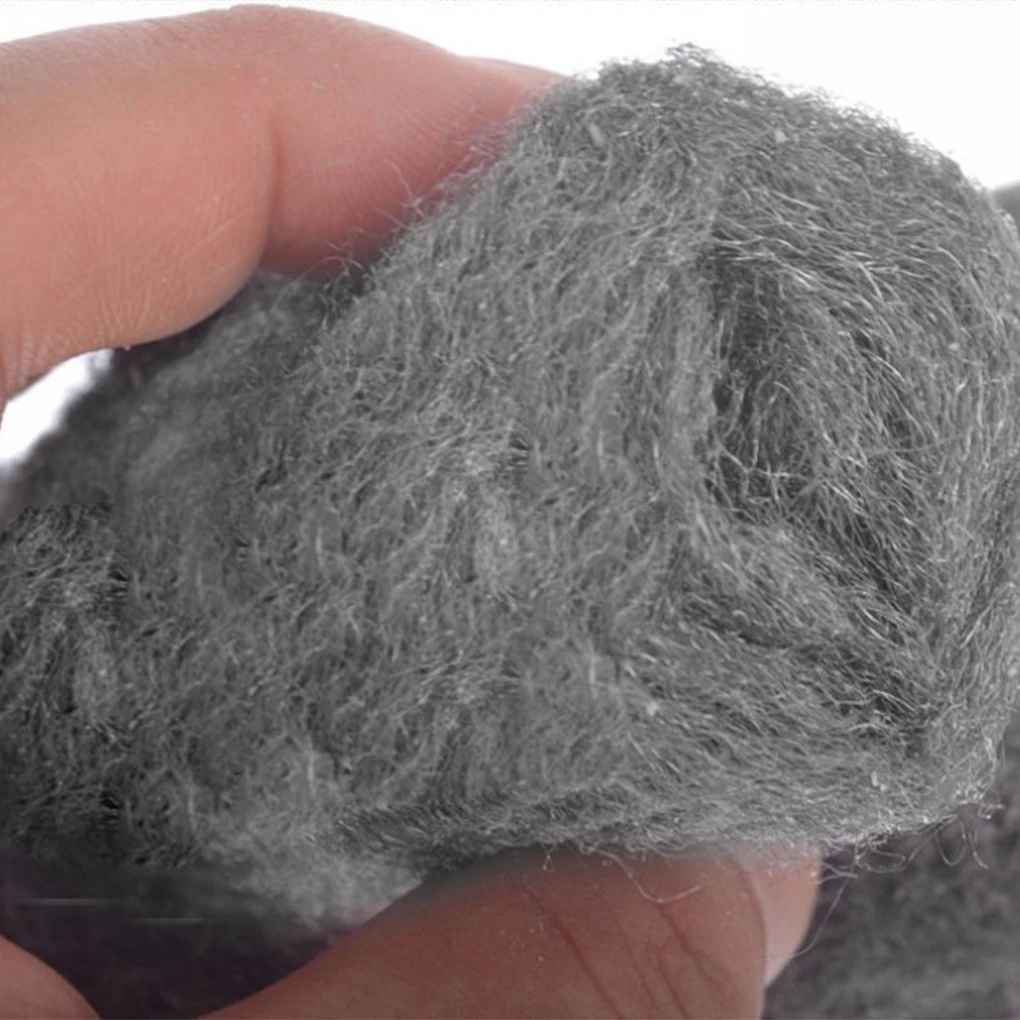 12pcs Fine Steel Wool Steel Wool Polishing Cotton Kitchen Oil Stain Removal Rust Cleaning Steel Wool Dishwashing Cotton