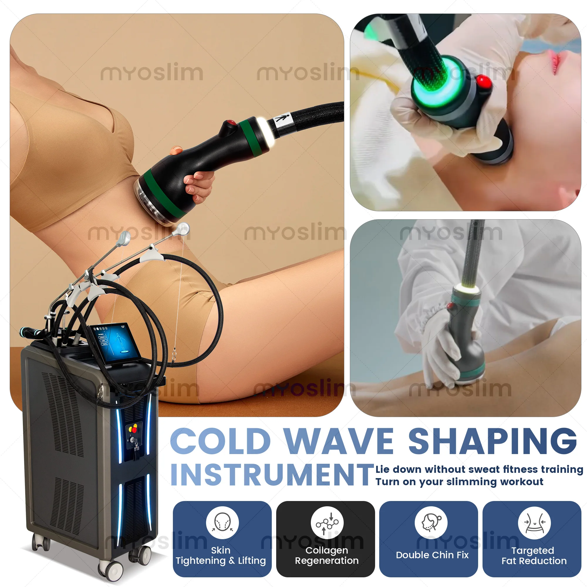 Professional 3-in-1 Body Contouring Machine for Skin Rejuvenation And Lifting High-Quality Beauty Salon Equipment