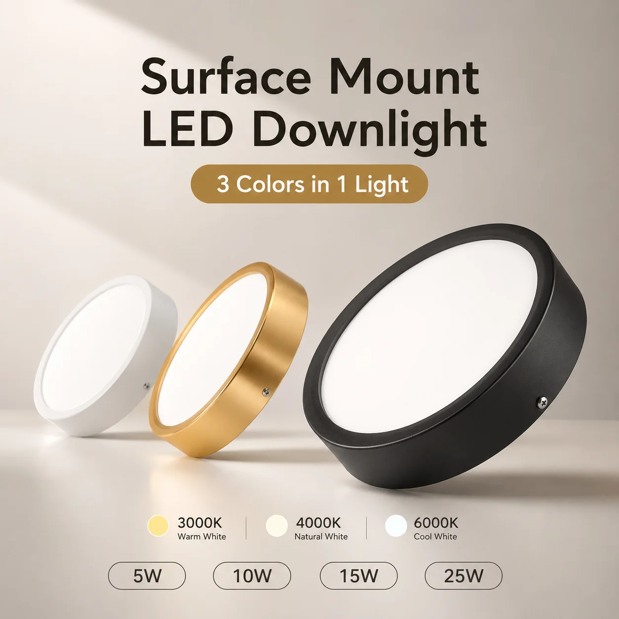 Spot LED Downlight Ceiling Lamp AC185-265V Led Surface Mounted Downlight For Living Room Bathroom Kitchen Ceiling Lamp Decor