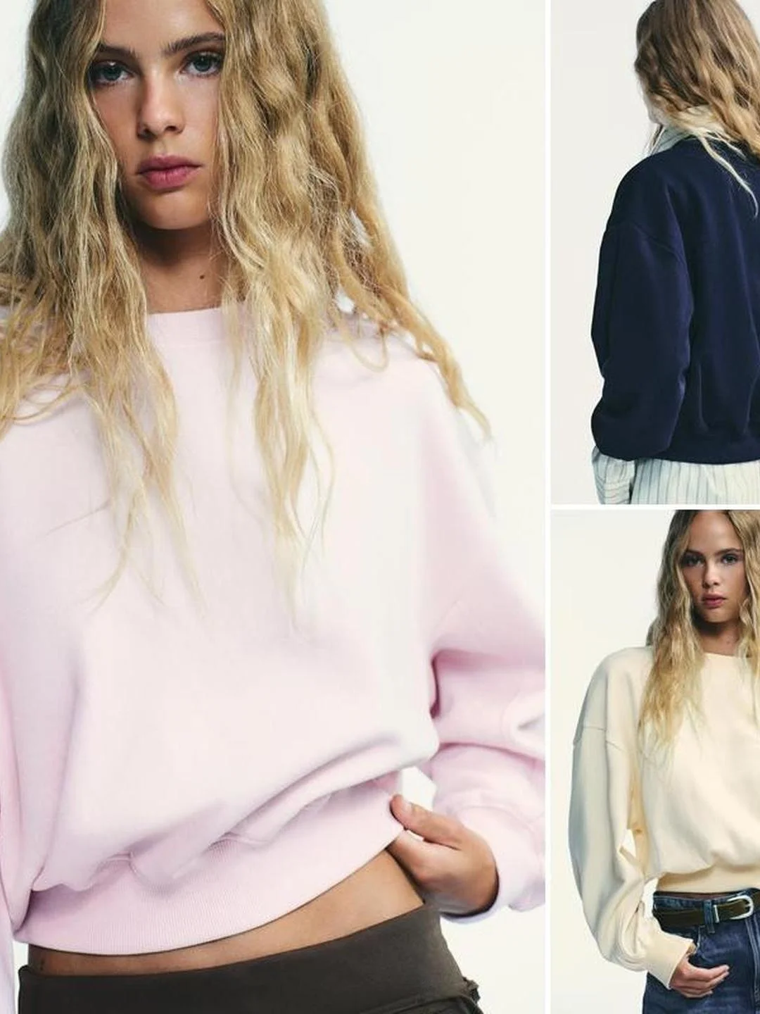 سترة فضفاضة مضلعة أساسية مستديرة Ne Long Sve Fce ملابس داخلية نسائية مقاس كبير لخريف 2025