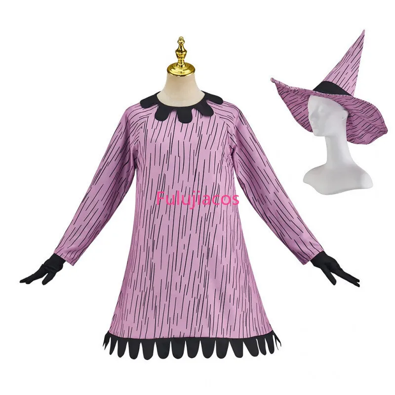 

Fulujiacos Christmas Nightmare Witch Cosplay Adult Costume Girls Dress Hat