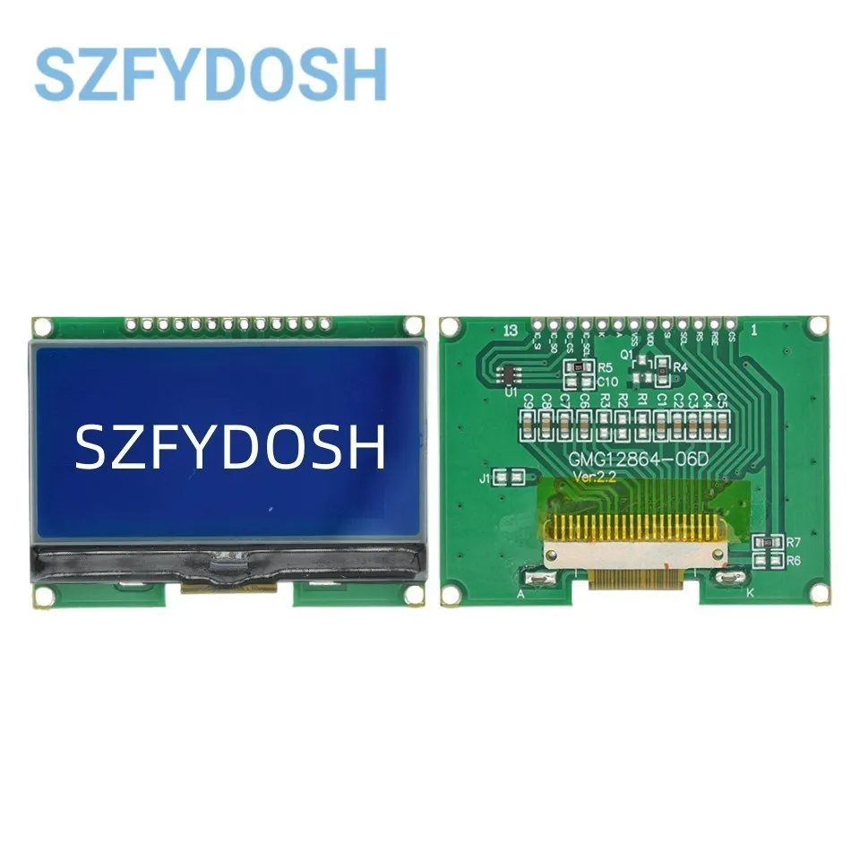 Lcd12864 12864-06D 12864 Lcd Module Cog Met Chinese Lettertype Dot Matrix Scherm Spi Interface Voor Aduino Stm Raspberry Pi