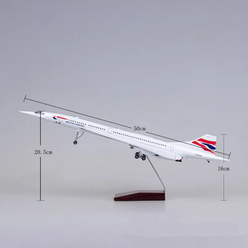 Diecast Resina Avião Brinquedo, Escala 1:125, Airbus Boeing, B747, B787, B777, A380, Concorde, Avião Coleção, Exibir Presentes