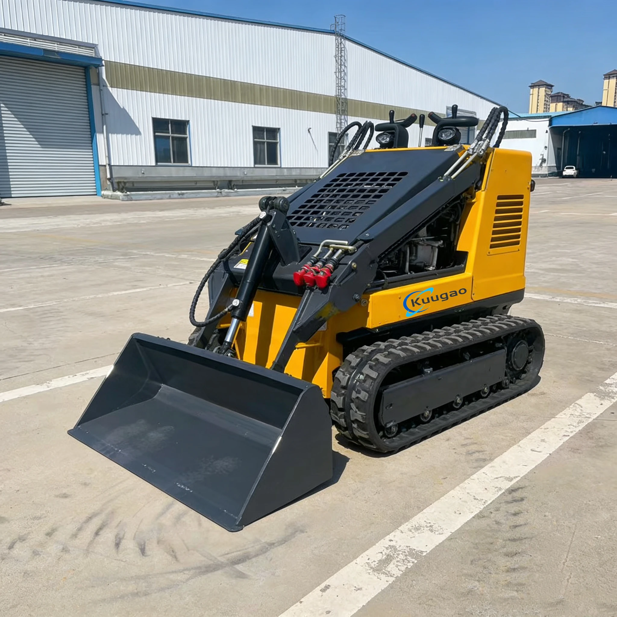 

Kubota Engine Skid Steer Loader - Agricultural Equipment Wheel Loader Machine with Free Shipping Customized Options Available