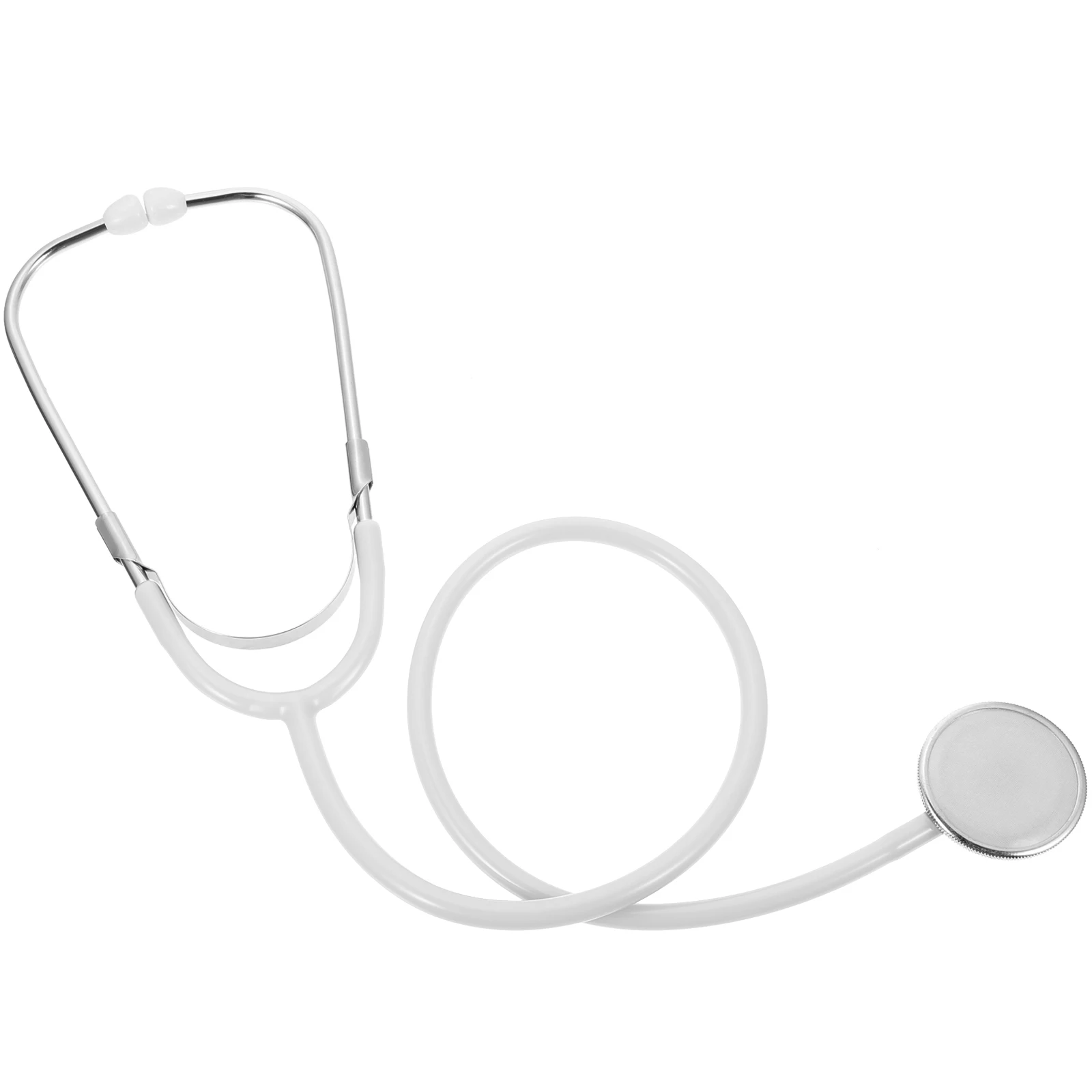 

1pc White Simulation Toy Kids Pretend Play Nurse Doctor Role Game Accessories Children Stethoscope Props Toddler Fun Creativity