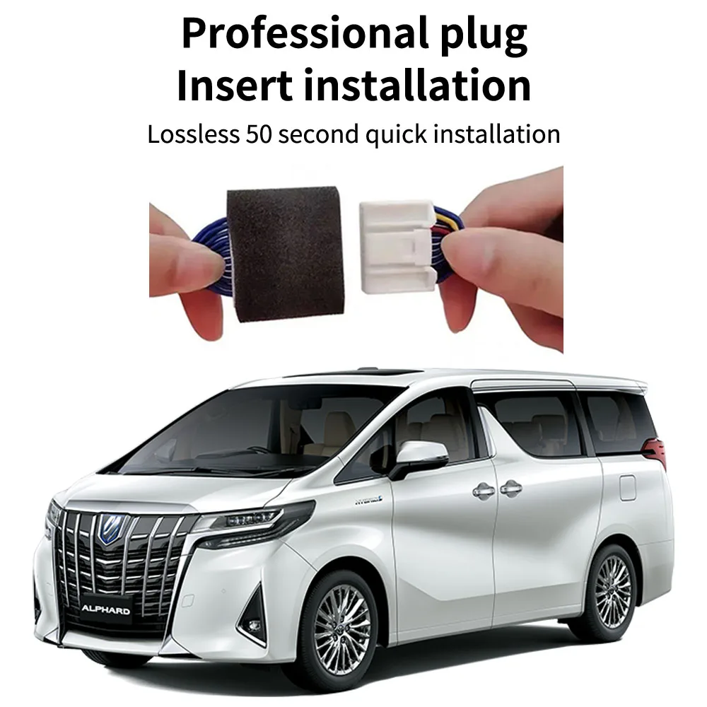 For Toyota Alphard AH30 Crown Vellfire 2019~2023 Plug And Play Driving Recorder Front And Rear Cameras Dash Cam DVR Accessories