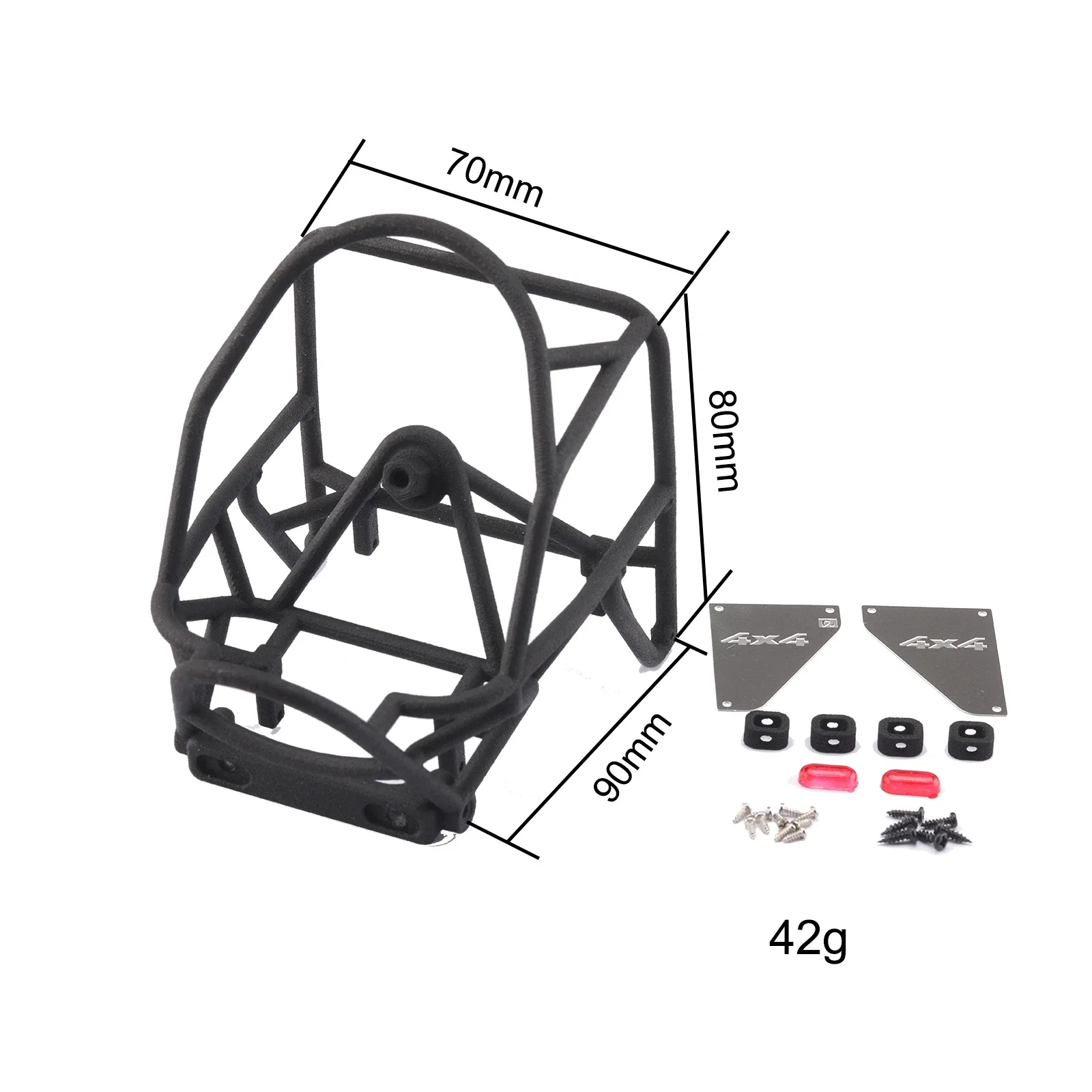 Telaio protettivo per cabina Roll Cage per FMS FCX24 scala 1/24 RC Crawler Truck Wagon Accessori di aggiornamento Parti di armature