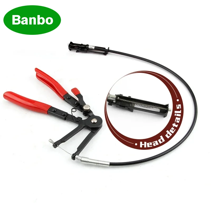 

640mm Extention Cord Cable Type Flexible Wire Long Reach Hose Clamp Pliers for Car Hose Clamp Removal Tools