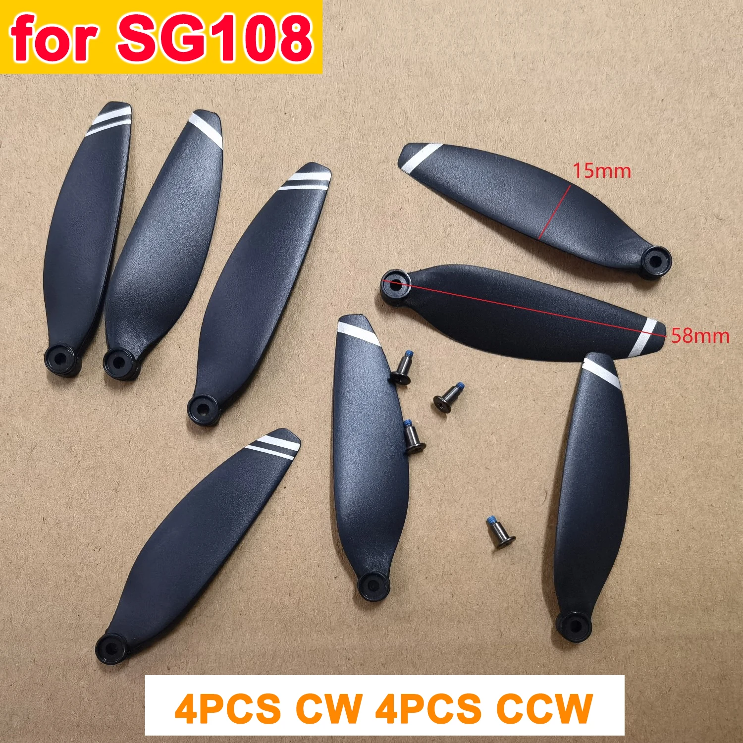 RC Drone Universal Propeller Props Spare Part for LSRC S1S / S2S / KF106 / K918 / K911 / L900 PRO SE MAX / SG108 Wing Blade Part