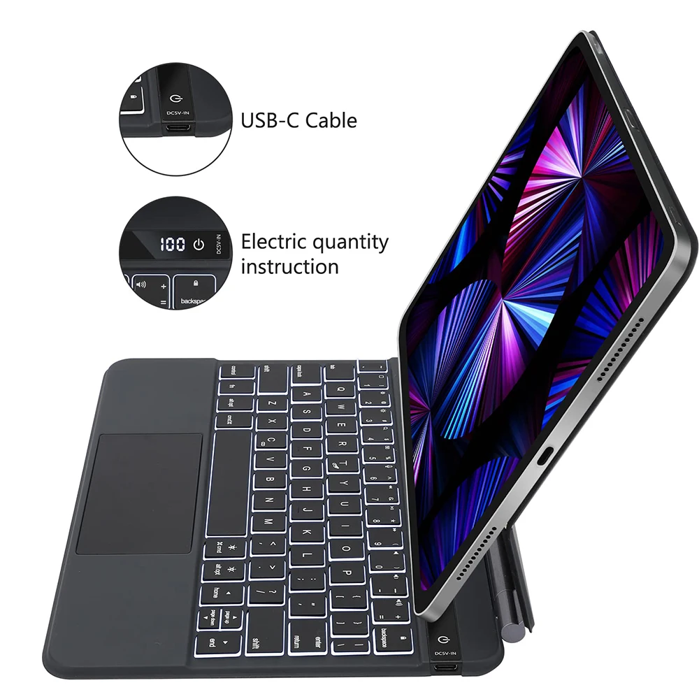TouchPad Magic Keyboard for iPad Air 11 13 M4 2026 M3 M2 iPad 10 10th Air 4 5 6 iPad Pro 11 12.9 13'' M5 M4 Smart Cover ﻿