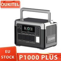 Oukitel P1000 Plus Portable Power Station, 1800W 1024Wh Solar Generator with Lifepo4 Battery, Fast Charging, Smart App Control