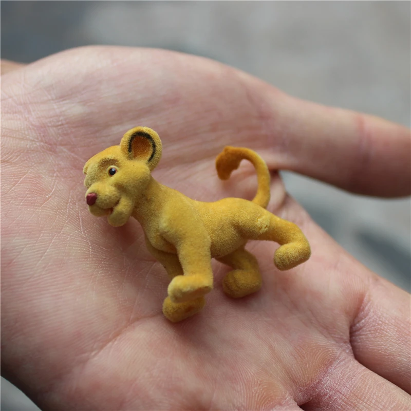 6piece 5cm High quality Disney the Lion King Simba flocking simba collection ornaments  figure toys