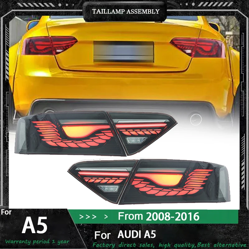 

Стайлинг автомобиля задний фонарь для Audi A5 2008 2009 2010 2011 2012 2013 2014 2015 2016 светодиодный задний фонарь динамический указатель поворота в сборе