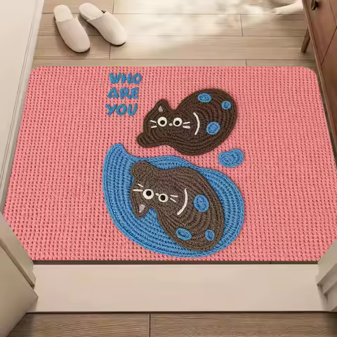 Pink City Carpet for Girls Room Decor Kids Play Mat Nursery Living Room Rug Floor Mat Gift Idea Kitchen Mat Welcome Mat