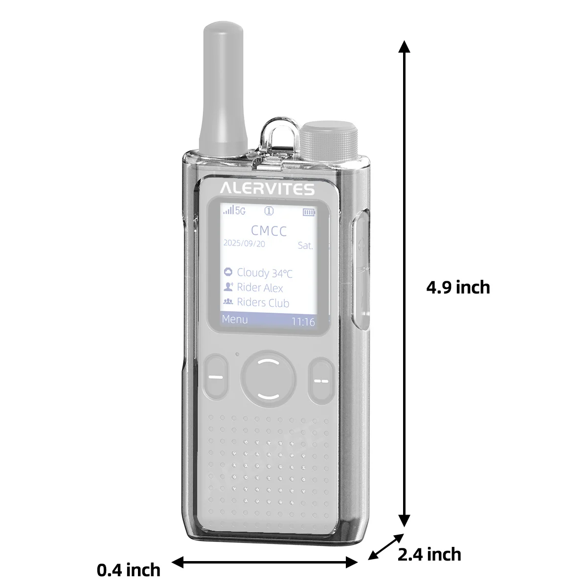 ABBREE AT-1 Walkie Talkie Clear Protective Case Transparent TPU Cover Clear Case Anti-drop Case For BAOFENG AT-1 Ham Radio image 6