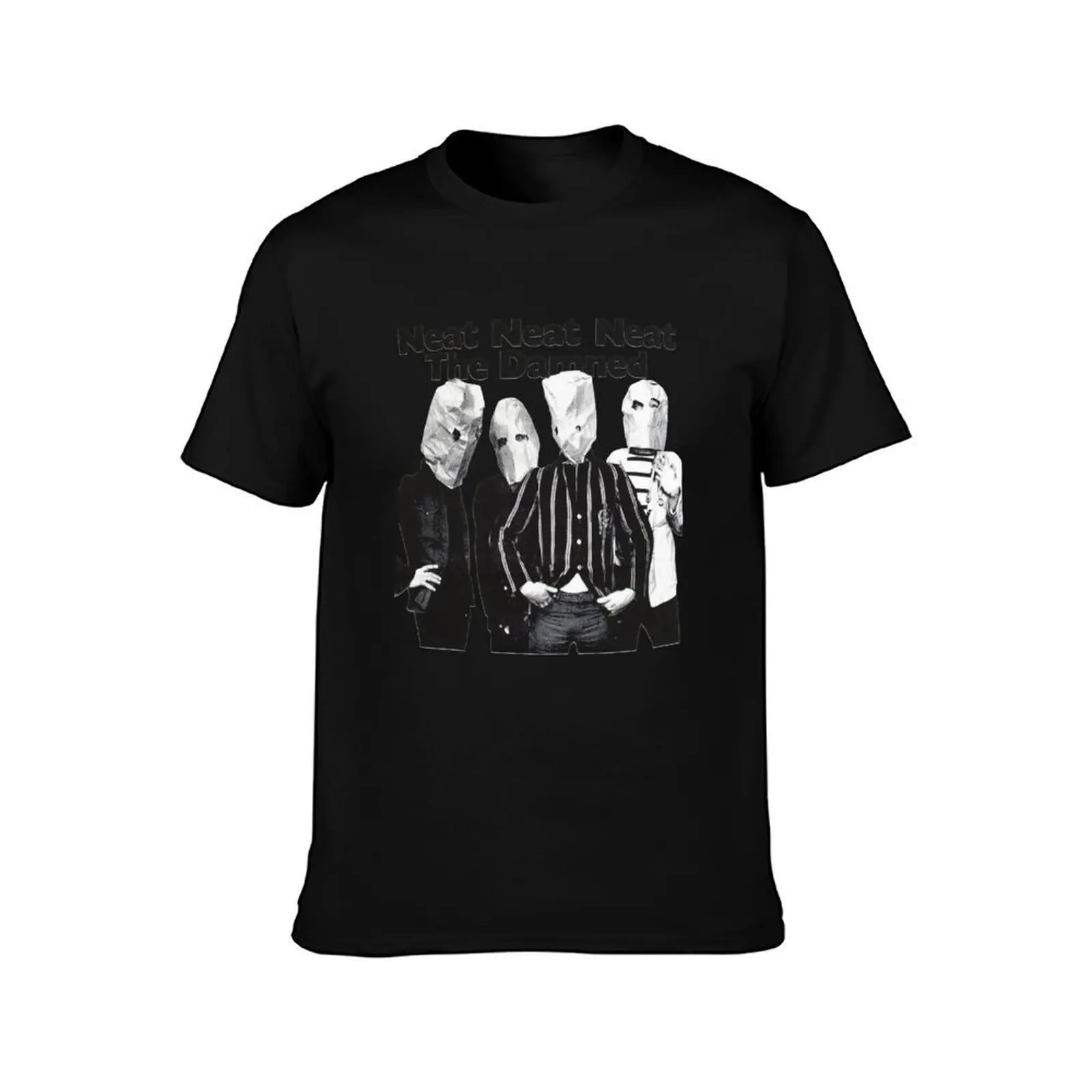 DISCONTINUED! The Damned Neat Neat Neat T-Shirt Casual Breathable Short Sleeve Top T-Shirt