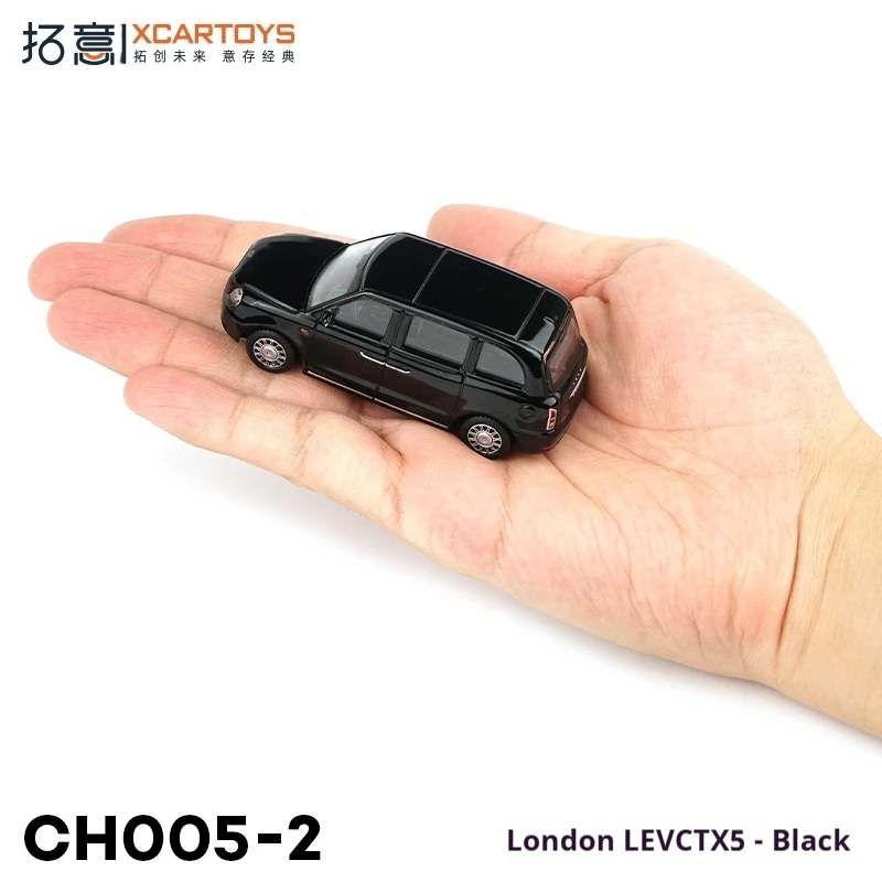XCARTOYS Micro Alloy Car Model Toy 1/64 Geely British LEVC TX5 Black Railed Motor Car Non-Fernbedienung Vehicle Model