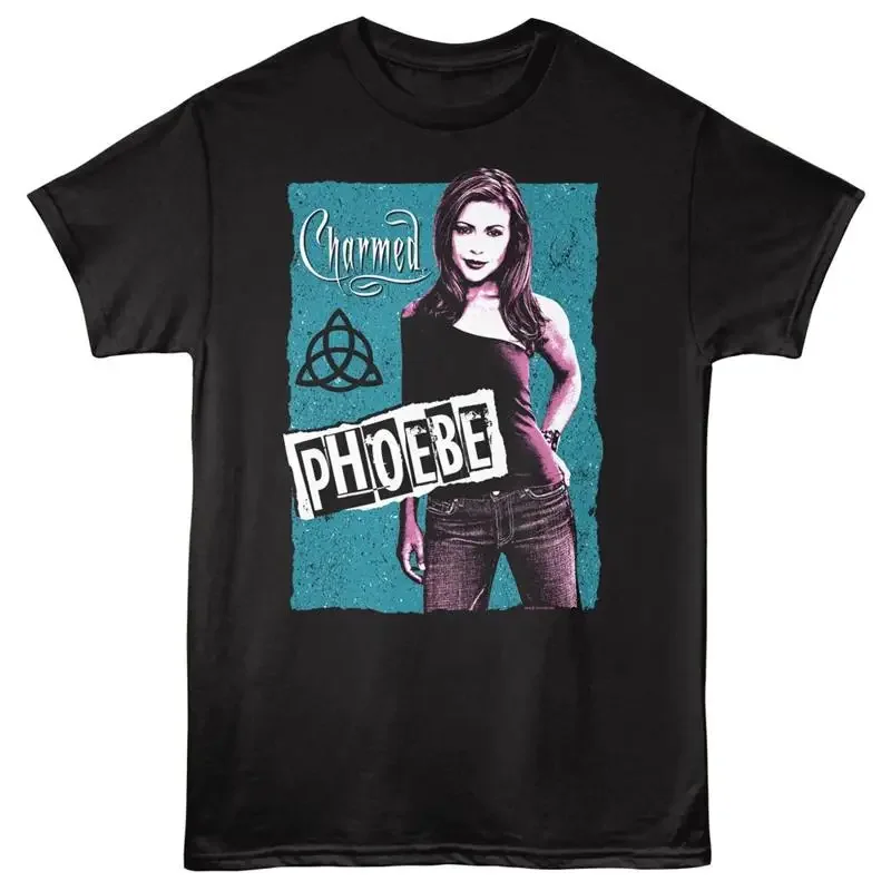 Charmed Fantasy Drama TV Show Phoebe Teal Contrast Photo Men's T Shirt